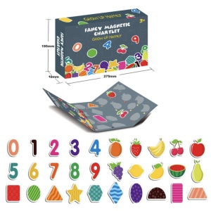 Joc Puzzle magnetic cifre si fructe Fancy Chartlet - Img 3
