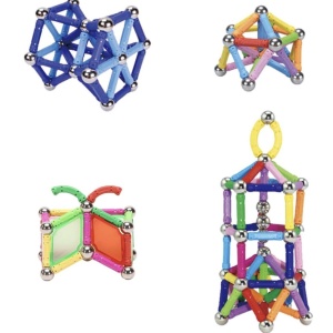 Joc STEM de constructie Magnetic Sticks Witka, cu 230 piese - Img 6