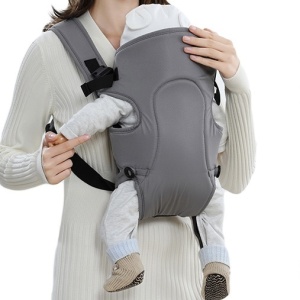 Marsupiu ergonomic pentru bebelusi, Full gri - Img 1