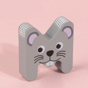 Puzzle incastru 3D alfabetul cu litere mari si imagini animale - Img 3