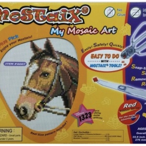 Set creatie DIY mozaic Cal cu 1323 piese - Img 1