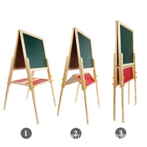 Tabla Jumbo cu Doua Fete, tip sevalet, inaltime reglabila, 148 cm, din lemn - Img 5