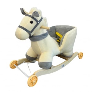 Unicornul Magic Din Plus Balansoar Si Cu Roti, Alb - Img 4