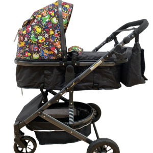 Carucior 2 in 1, reversibil, cu suspensii, T7 Multicolor - Img 1