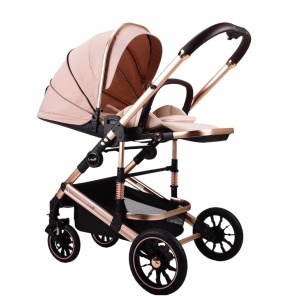 Carucior 2 in 1 transformabil, reversibil, pliabil, F3 Luxury Cream - Img 8