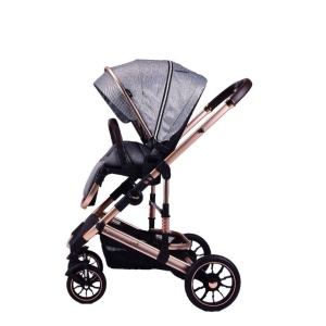 Carucior 2 in 1 transformabil, reversibil, pliabil, F3 Luxury Grey - Img 8