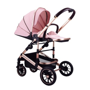 Carucior 2 in 1 transformabil, reversibil, pliabil, F3 Luxury Pink - Img 9