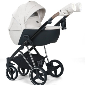 Carucior 3 in 1, G9 Luxury Alb, reversibil, cu suspensii - Img 2