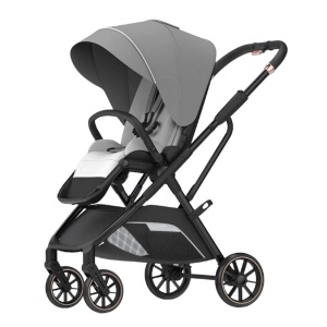 Carucior reversibil pliabil, cu husa picioare, 0-36 luni, C7 Gri - Img 3