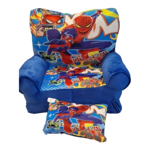 Fotoliu Spiderman cu imprimeu cu 2 placi, Extensibil la 80 cm - Img 2