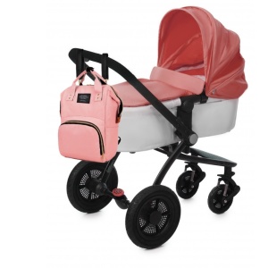 Geanta rucsac Living Share pentru mamicile de bebelusi, roz - Img 7