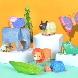 Joc de creatie Origami cu 10 animale - Img 20