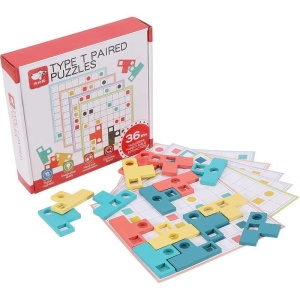 Joc de logica Montessori, Tetris T-Paired - Img 1