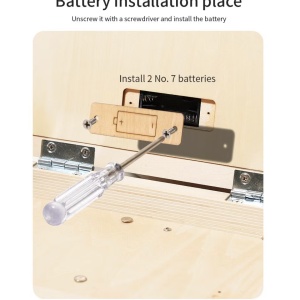 Joc Montessori Placa Busy Board Sisteme, dubla, cu 10 activitati, din lemn - Img 5