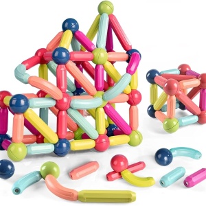 Joc STEM de constructii, 36 piese Magnetic Sticks - Img 3