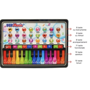 Jucarie interactiva Prima mea tableta cu pian, Pop Music - Img 3