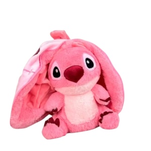 Jucarie reversibila 2 in 1 Lilo, 20 cm din plus, roz - Img 1