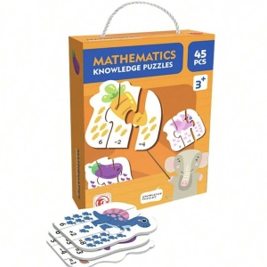 Puzzle educativ 45 piese mari Matematica – Invatam adunarea prin imagini - Img 1