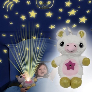 Unicornul Magic din plus cu muzica si proiectii de lumini, alb - Img 2