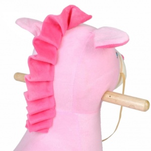 Unicornul Roz din plus, Balansoar si cu Roti - Img 5
