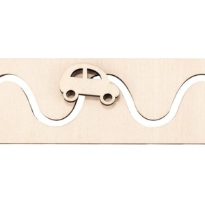Accesoriu pentru Busy Board Labirint cu masinuta, din lemn - Img 3