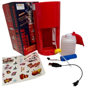 Aparat Mare de baloane automat cu 40 orificii si lumini LED, cu efect de artificii, rosu - Img 3