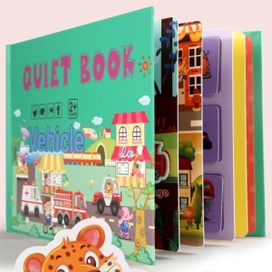 Carte cu activitati educative, Quiet Book Vehicule in Trafic - Img 6