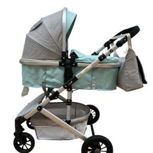 Carucior 2 in 1, reversibil, cu suspensii, T7 Verde deschis - Img 1