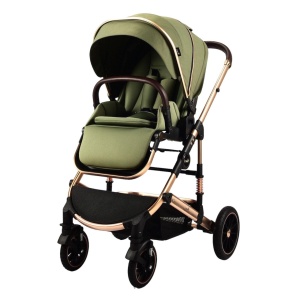 Carucior 2 in 1 transformabil, reversibil, pliabil, F3 Luxury Olive - Img 4