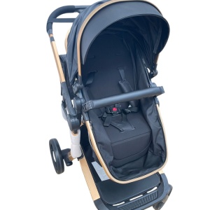 Carucior 2 in 1cu maner reversibil, transformabil landou-sport, 518 Negru - Img 5