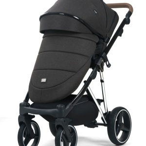 Carucior 3 in 1, G9 Luxury Negru, reversibil, cu suspensii - Img 3