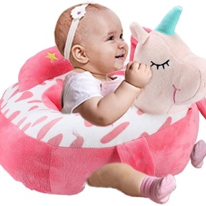 Fotoliu Bebe Unicorn invat sa stau in fundulet, 45 cm, din plus - Img 2