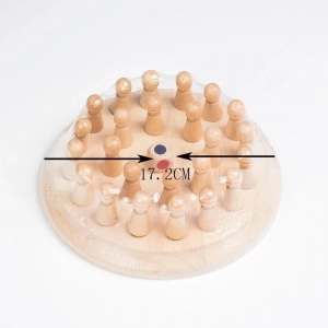 Joc de memorie Memory Chess, cu 24 pini, din lemn - Img 6