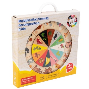 Joc Montessori 2 in 1 Tabla Inmultirii si impartirii, din lemn - Img 9