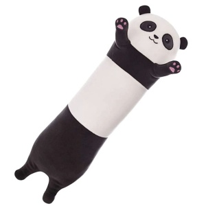 Jucarie de plus si perna cu patura inclusa, Panda lung - Img 1