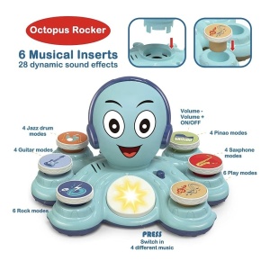 Jucarie Muzicala Interactiva 2 in 1 – Caracatita Albastra - Img 5