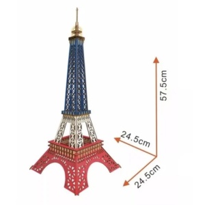 Macheta 3D din lemn Turnul Eiffel din Paris, 96 piese - Img 3