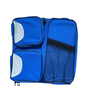 Patut portabil si geanta multifunctionala pentru accesoriile bebelusilor, albastru - Img 8