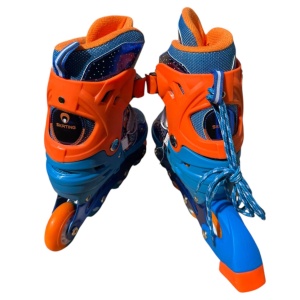 Role copii MY-918TDS, 31-34 albastru S, 4 roti, 3 in 1, cu accesorii de protectie, masuri reglabile - Img 5