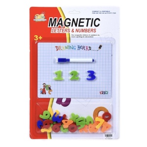 Set 20 cifre si semne matematice, cu tablita magnetica si marker - Img 3