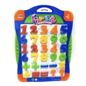 Set 30 cifre si semne matematice magnetice, din plastic, 4 cm - Img 2