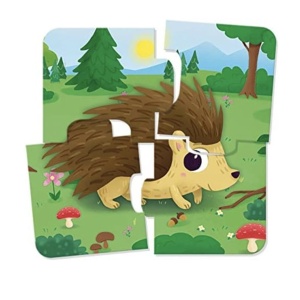 Set 6 puzzle cu animale, 24 piese mari, Baby Puzzle, 1-4 ani - Img 3
