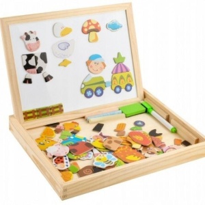 Tabla Din Lemn 3 In 1 Curtea Bunicii - Img 1