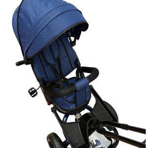 Tricicleta cu scaun reversibil si pozitie de somn, SL02 - Albastru - Img 13