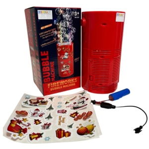 Aparat Mare de baloane automat cu 40 orificii si lumini LED, cu efect de artificii, rosu - Img 5