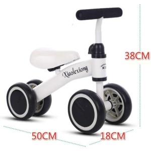 Bicicleta mini cu 4 roti, fara pedale, 1-3 ani, B04 Albastru - Img 4