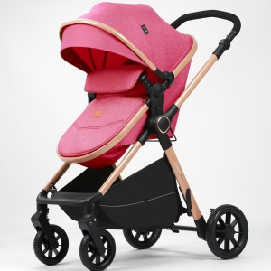 Carucior 2 in 1, F7 Mov, reversibil, pliabil compact, suspensii duble - Img 3