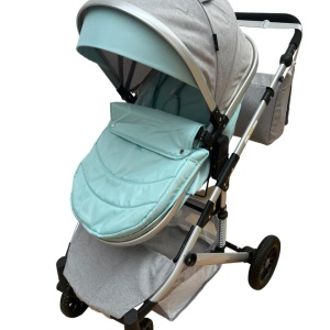 Carucior 2 in 1, reversibil, cu suspensii, T7 Verde deschis - Img 6