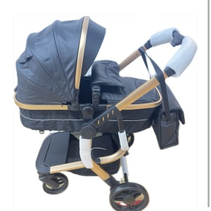 Carucior 2 in 1cu maner reversibil, transformabil landou-sport, 518 Negru - Img 7