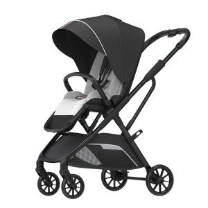 Carucior reversibil pliabil, cu husa picioare, 0-36 luni, C7 Negru - Img 3